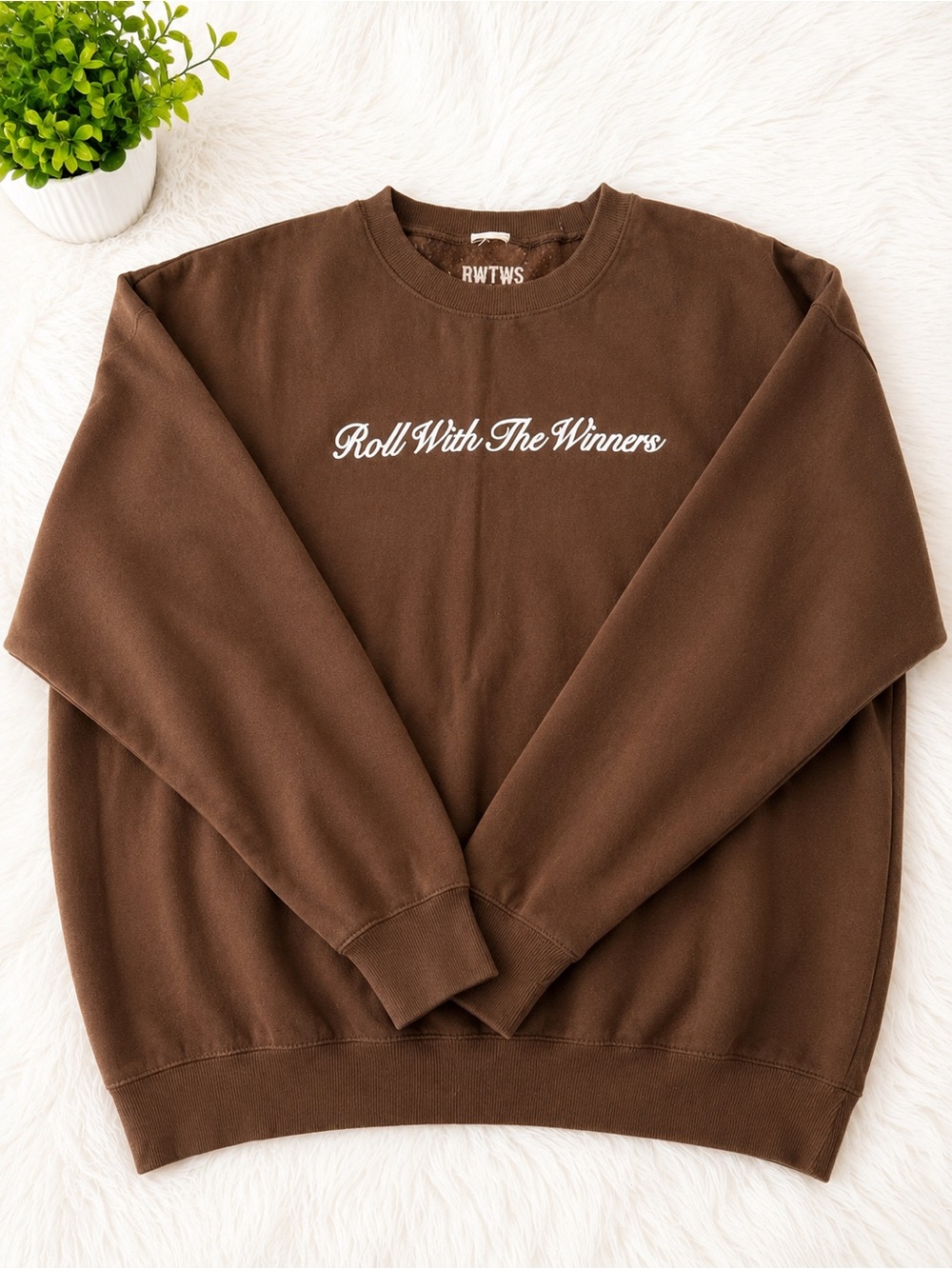 RW‎ TWS Brown "Roll With The Winners" Crewneck Sweatshirt
